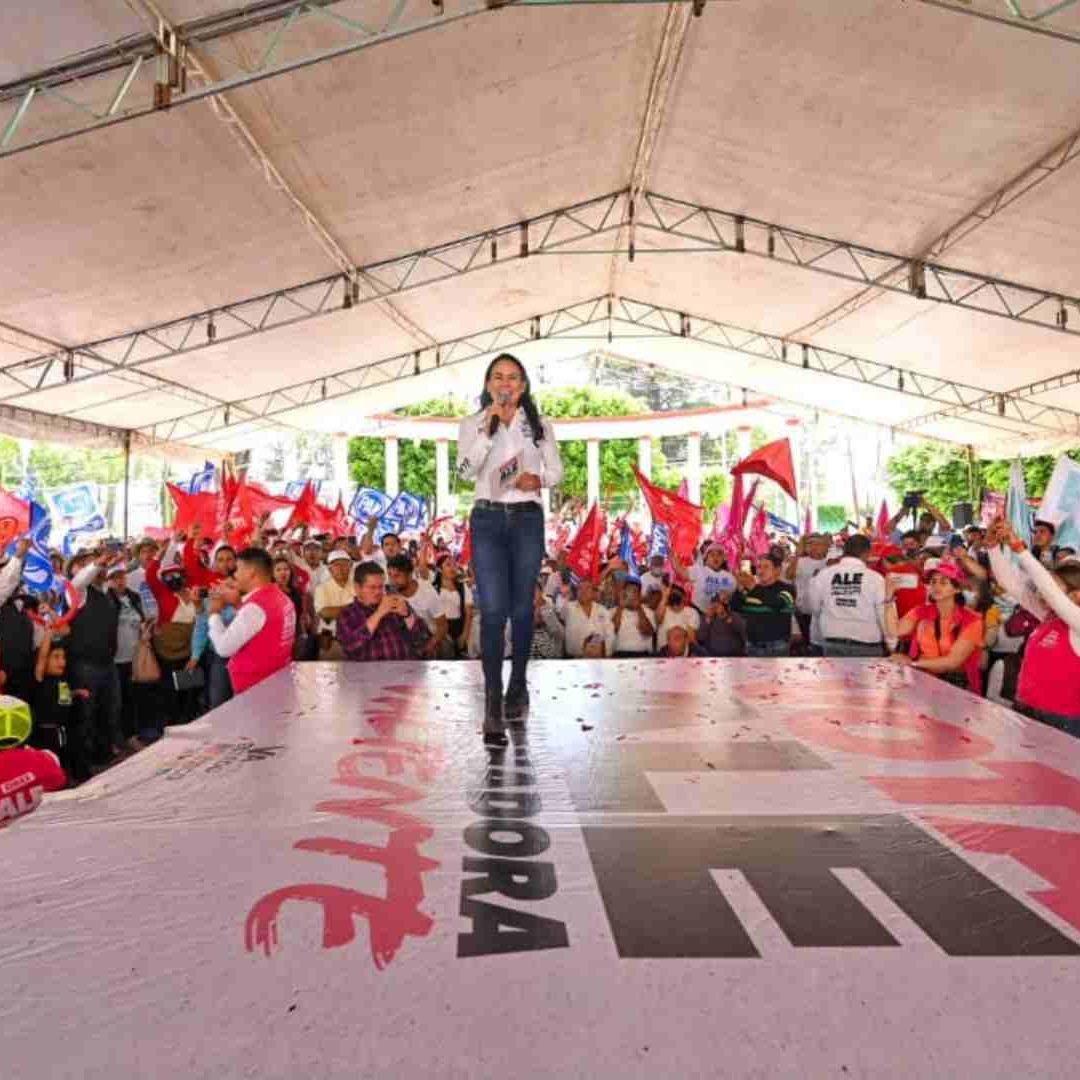 Alejandra del Moral, candidata PRI, PAN, PRD