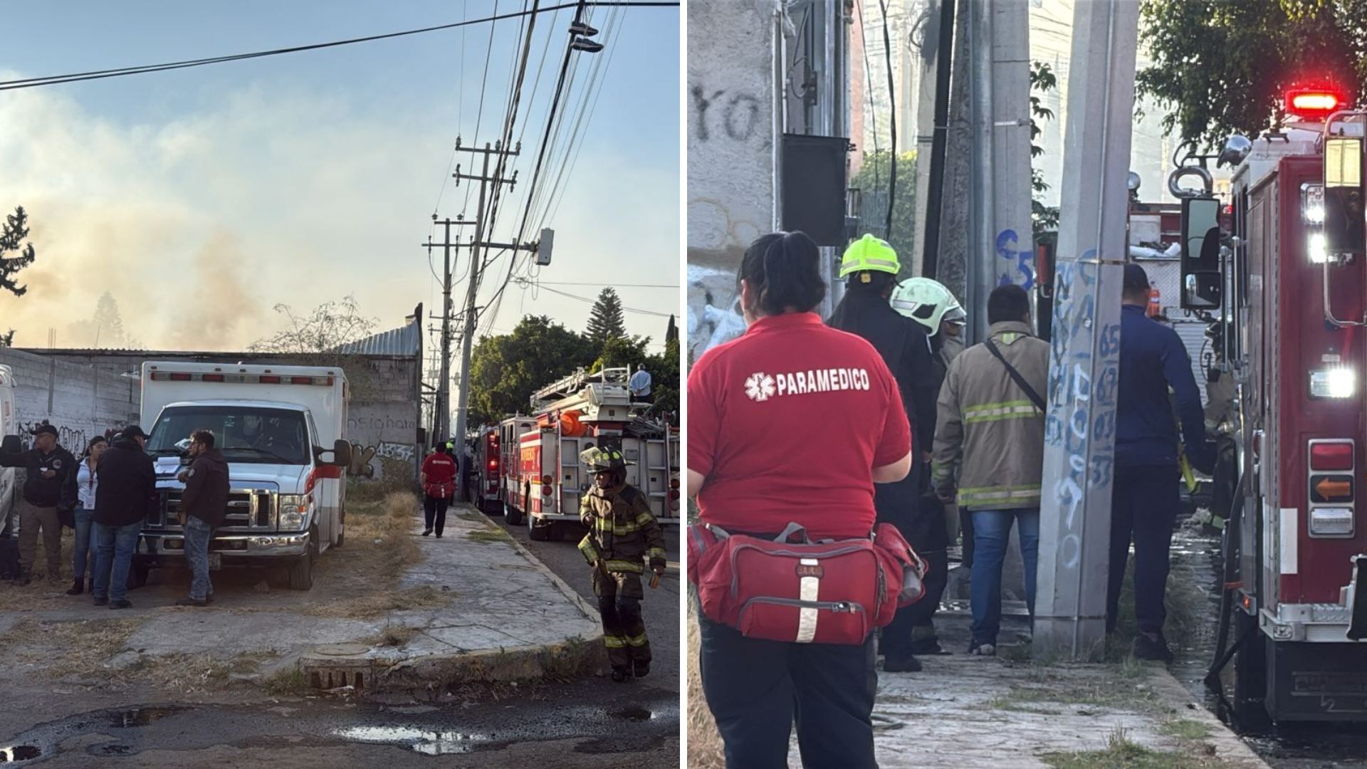 Reportan Incendio en Fábrica en Colonia Granjas Independencia en Ecatepec, Edomex