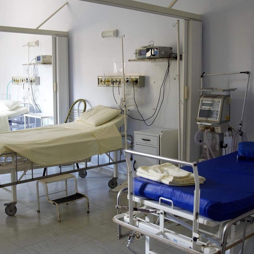 Camas de un hospital