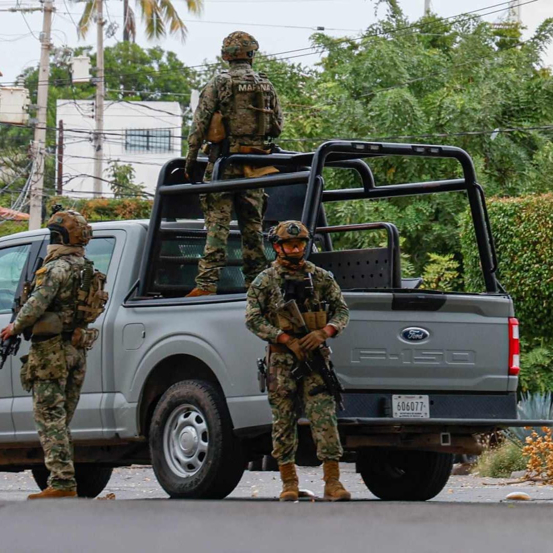Operativo el 31 de diciembre de 2025 en Culiacán, donde fue detenido Pedro “N”, “Sagitario”, y tres personas más. Foto: Cuartoscuro