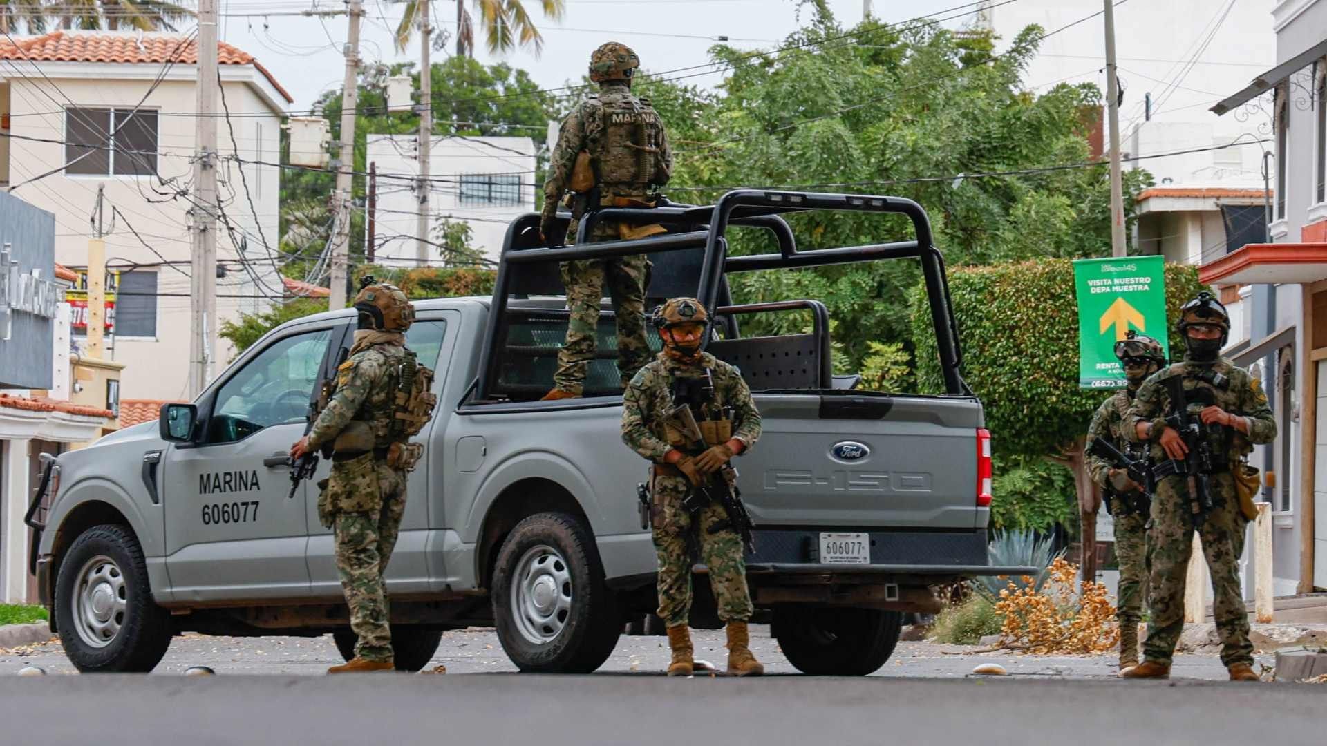 Operativo el 31 de diciembre de 2025 en Culiacán, donde fue detenido Pedro “N”, “Sagitario”, y tres personas más. Foto: Cuartoscuro