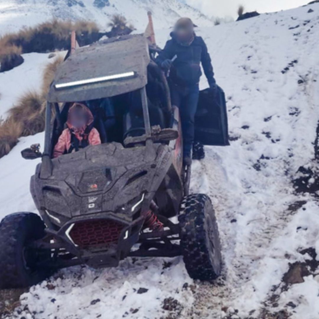 Aseguran a Conductor de Razer por Manejar en Área Protegida y Dañar Nevado de Toluca