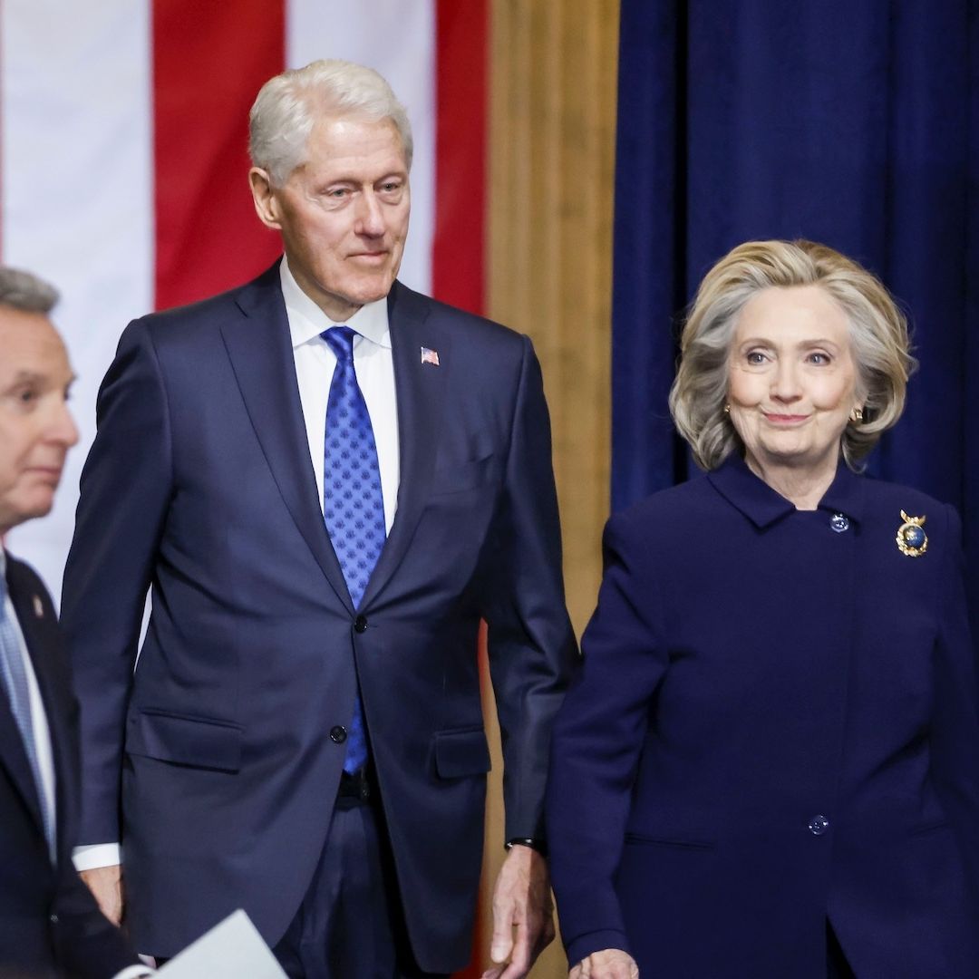 Bill Clinton y Hillary Clinton durante la toma de posesión de Donald Trump