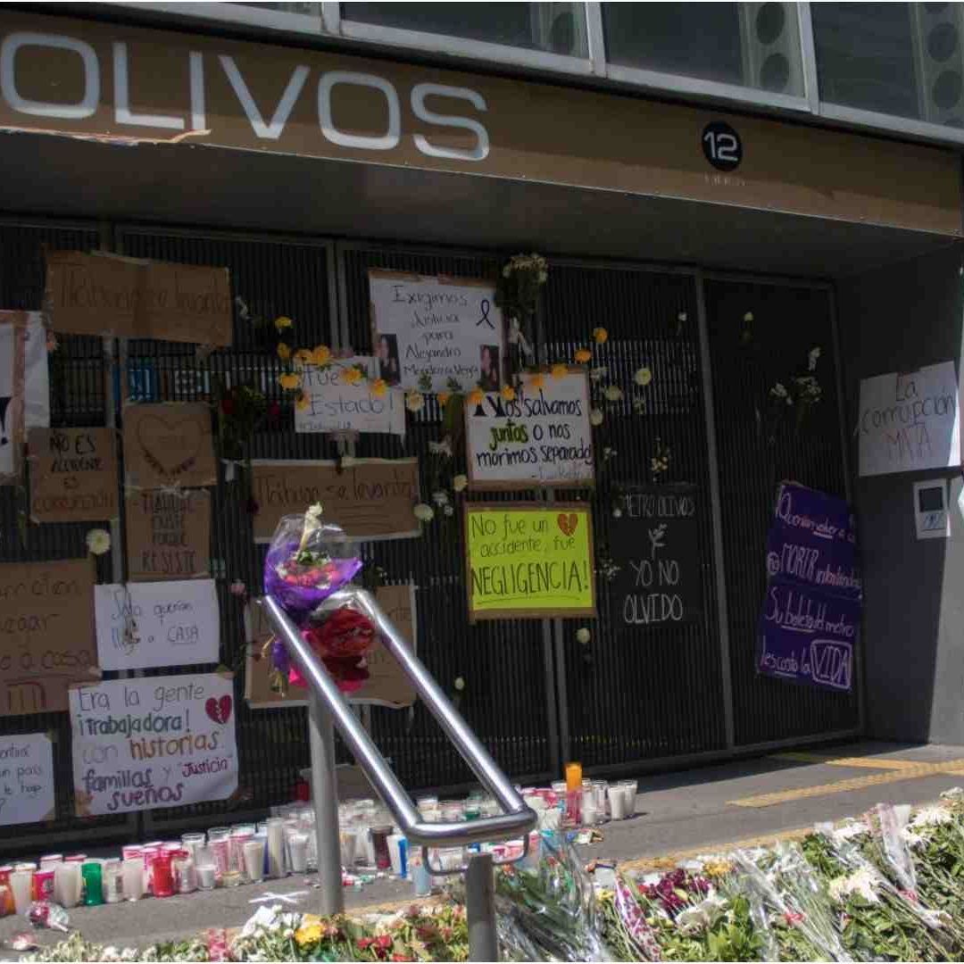 Memorial en honor de víctimas de la L12 del Metro