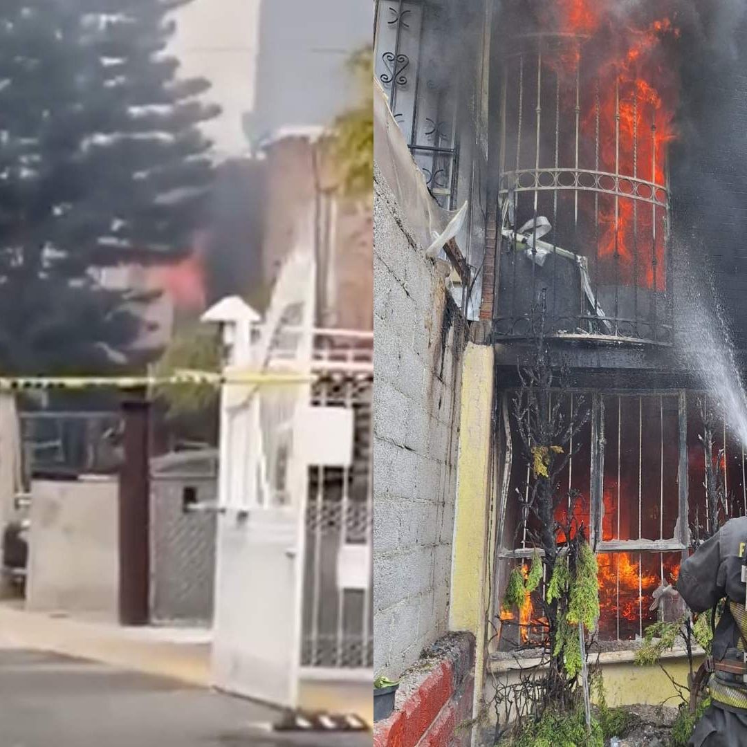 Incendio de Casa Habitación en Colonia Desarrollo Real Campestre de Puebla con Severos Daños Materiales