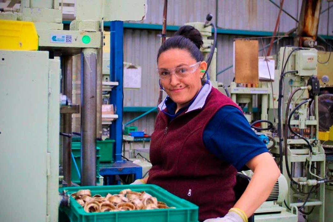 Mujer trabajando en una empresa