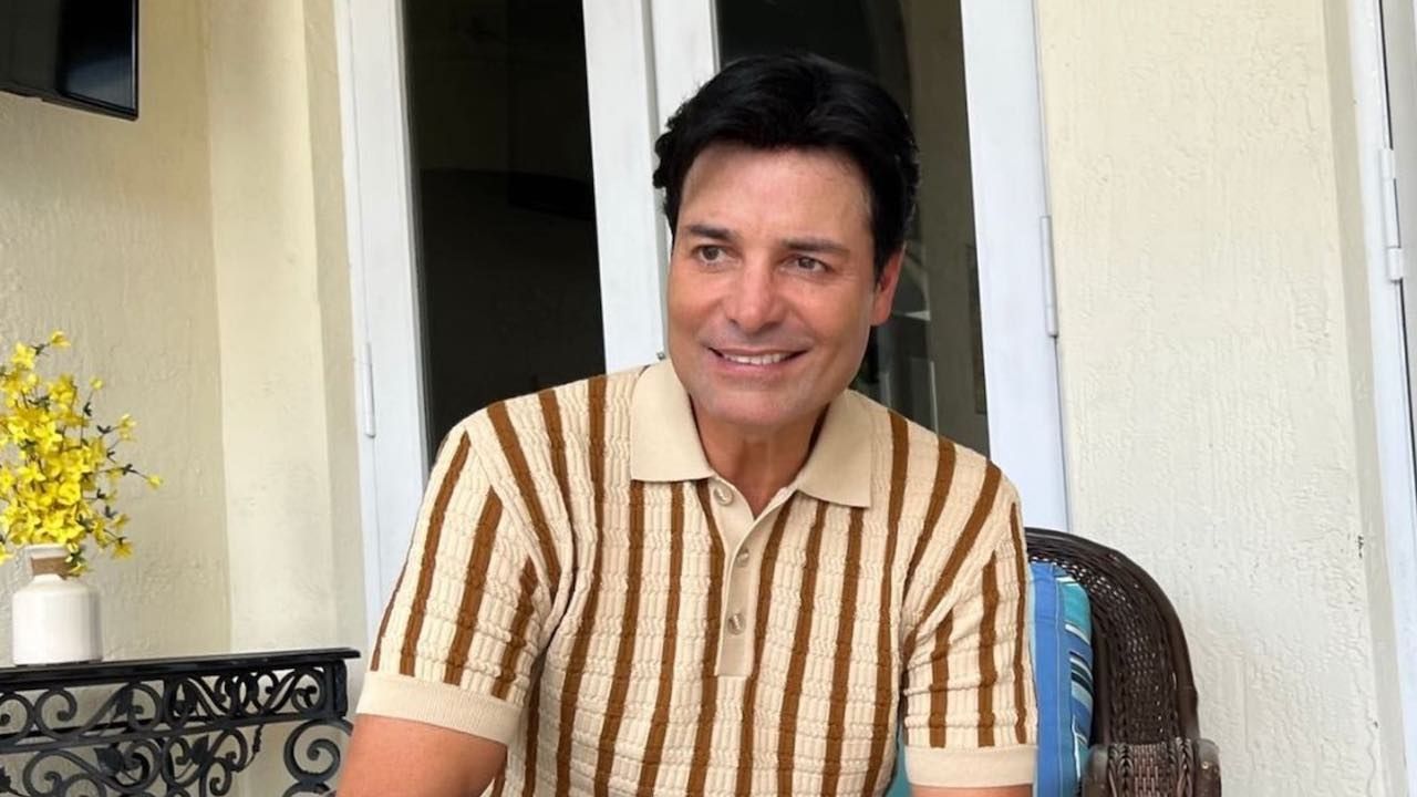 Chayanne durante una entrevista