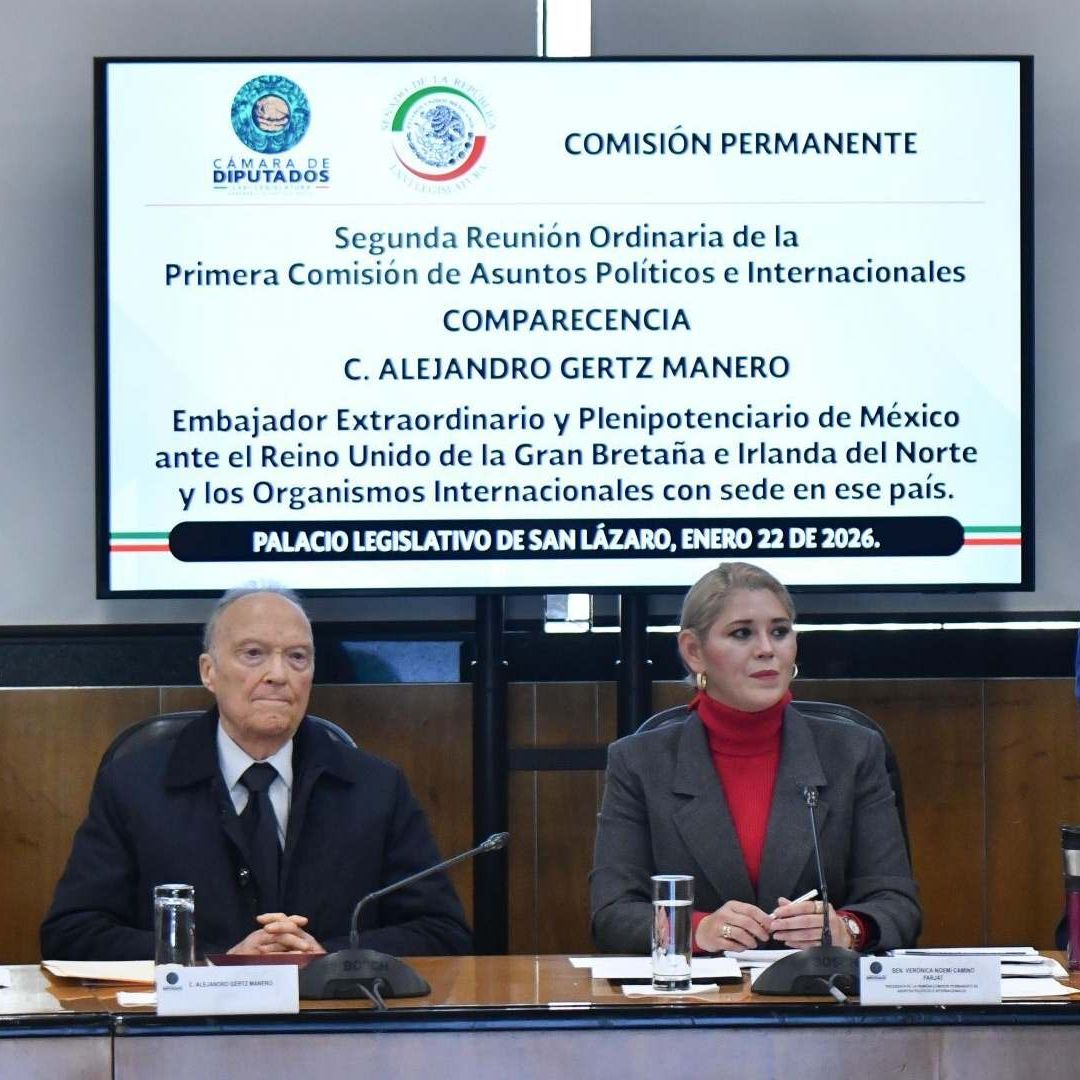 Alejandro Gertz Manero, durante su comparencia ante la comisión de Asuntos Políticos