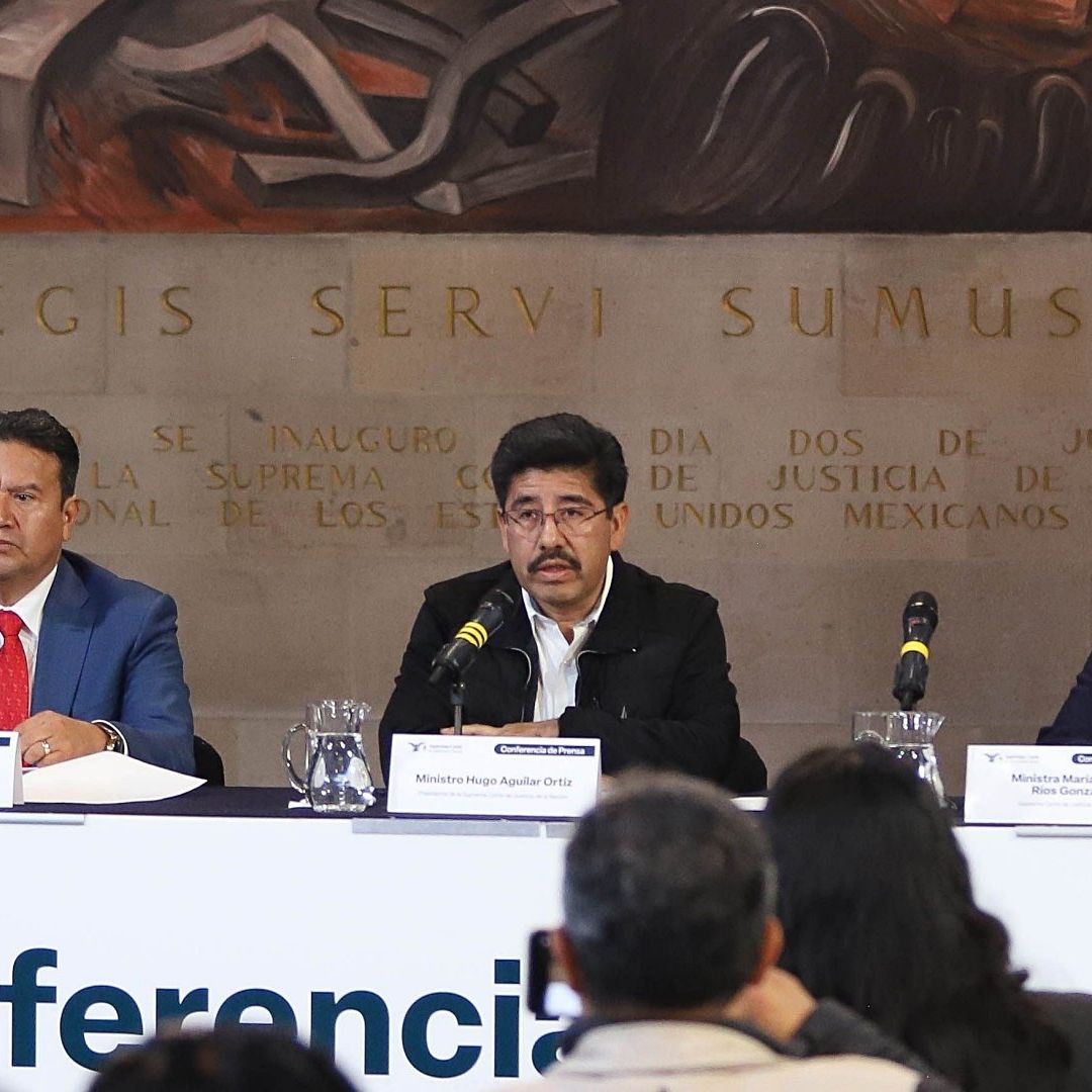 Hugo Aguilar Ortiz en conferencia de prensa el 26 de enero de 2026. Foto: Captura de pantalla