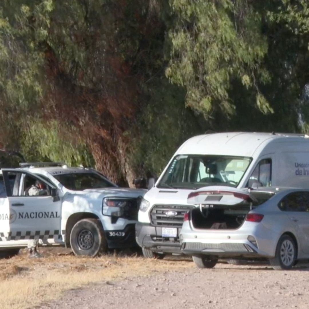 Van 19 Restos Encontrados en Fosa Clandestina Hallada en Juventino Rosas, Guanajuato. Foto: N+