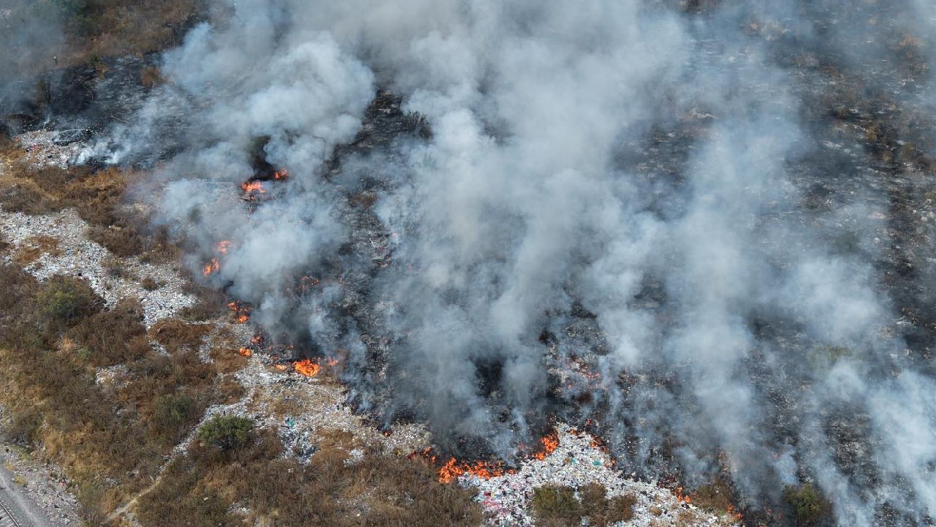 Se registró incendio en el Bordo de Xochiaca