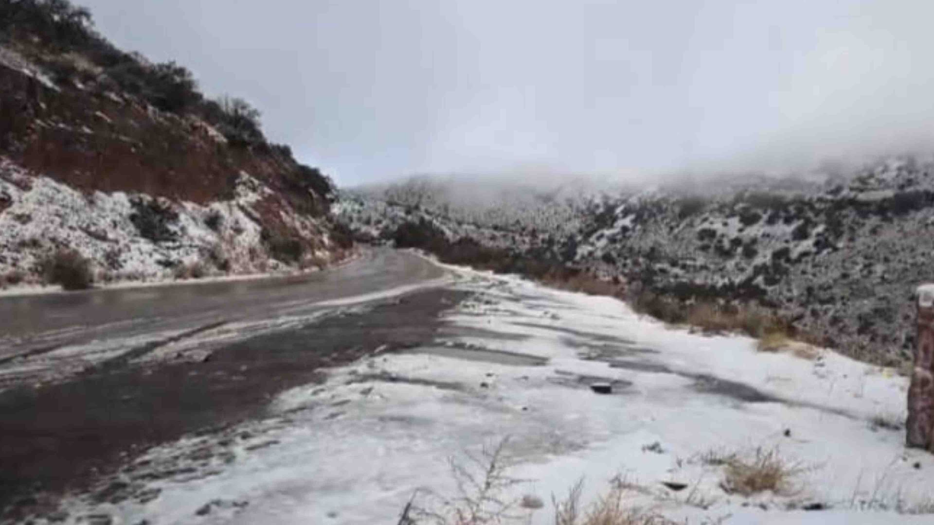 Se Registran Nevadas por Tormenta Invernal en Sonora; Autoridades Emiten Recomendaciones