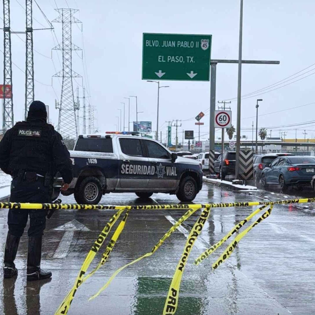 Seguridad Vial Cierra Puentes y Avenidas en Ciudad Juárez | Foto: Seguridad Vial