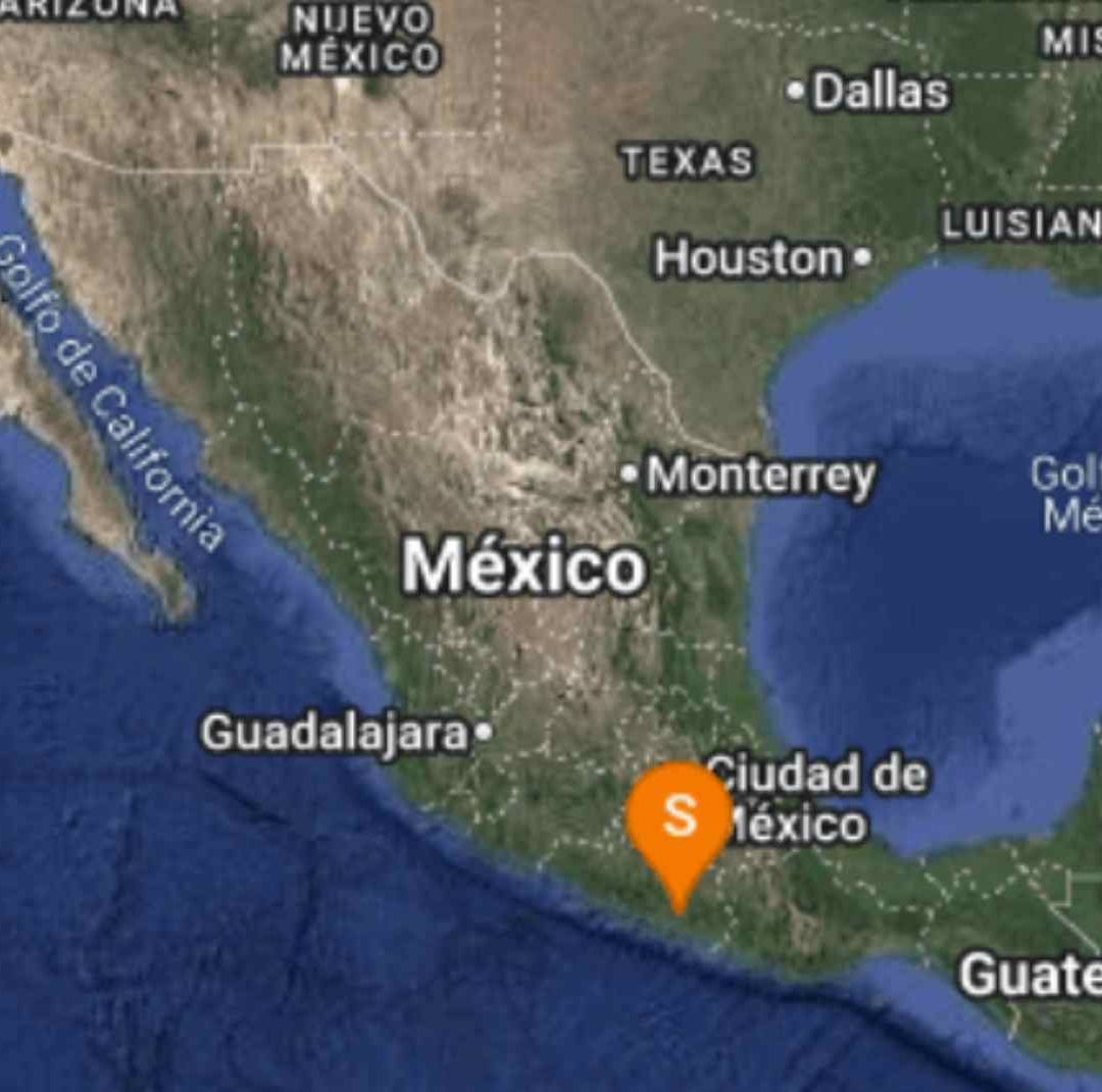 Sismo en México. Foto: SSN