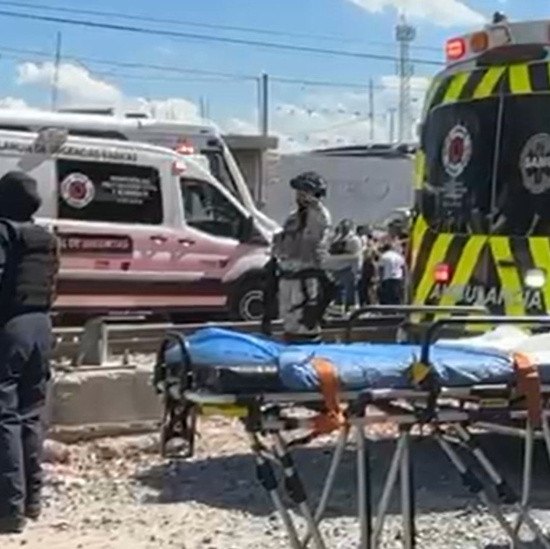 Diez Personas Heridas Dejó un Choque Entre un Camión de Personal y Tren en Celaya, Guanajuato. Foto: N+