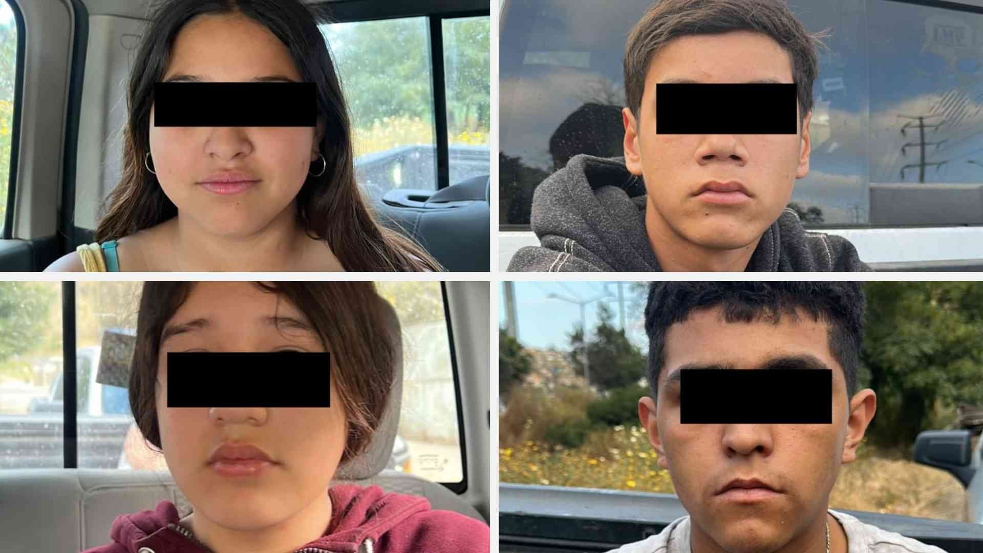 Un grupo de cuatro jóvenes de entre los 12 a 17 años de edad fueron detenidos en Tijuana