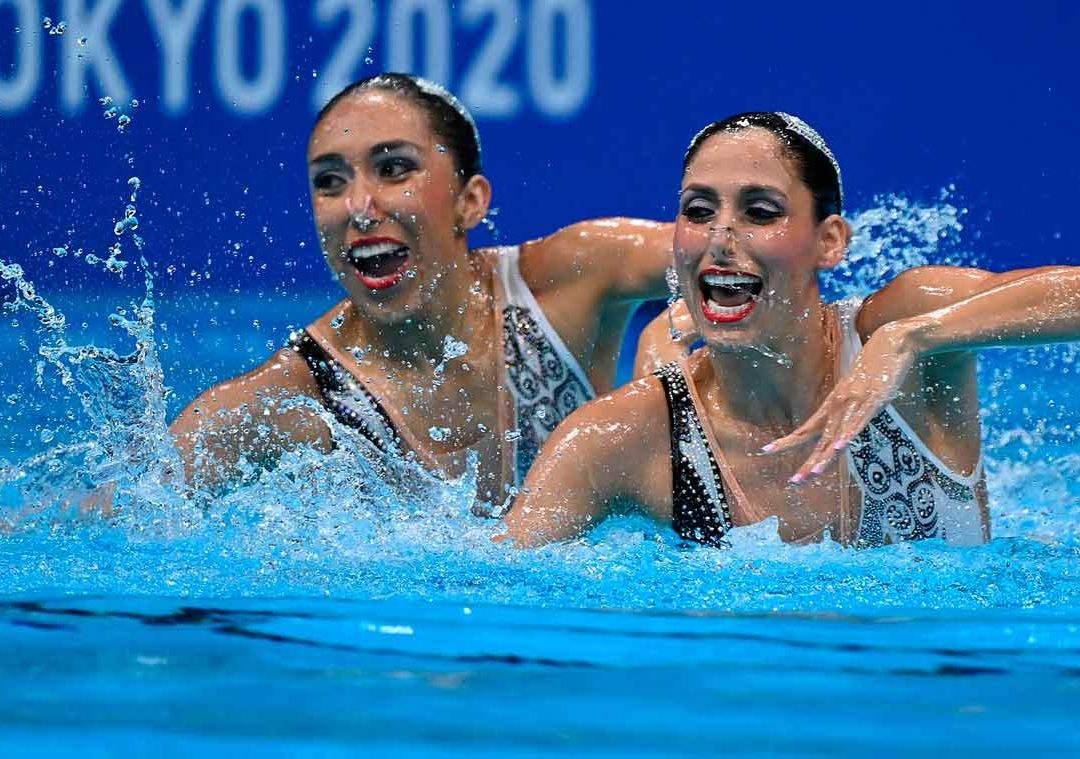 Nadadoras Nuria Diosdado Garcia y Joana Jimenez Garcia