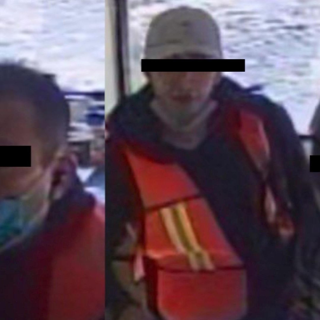 Rostro de 3 de 4 ladrones que cometieron el delito. Fueron captados por la cámara de seguridad.