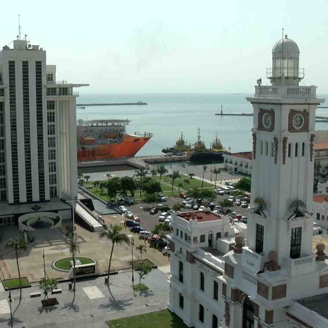 Zona del malecón de la ciudad de Veracruz