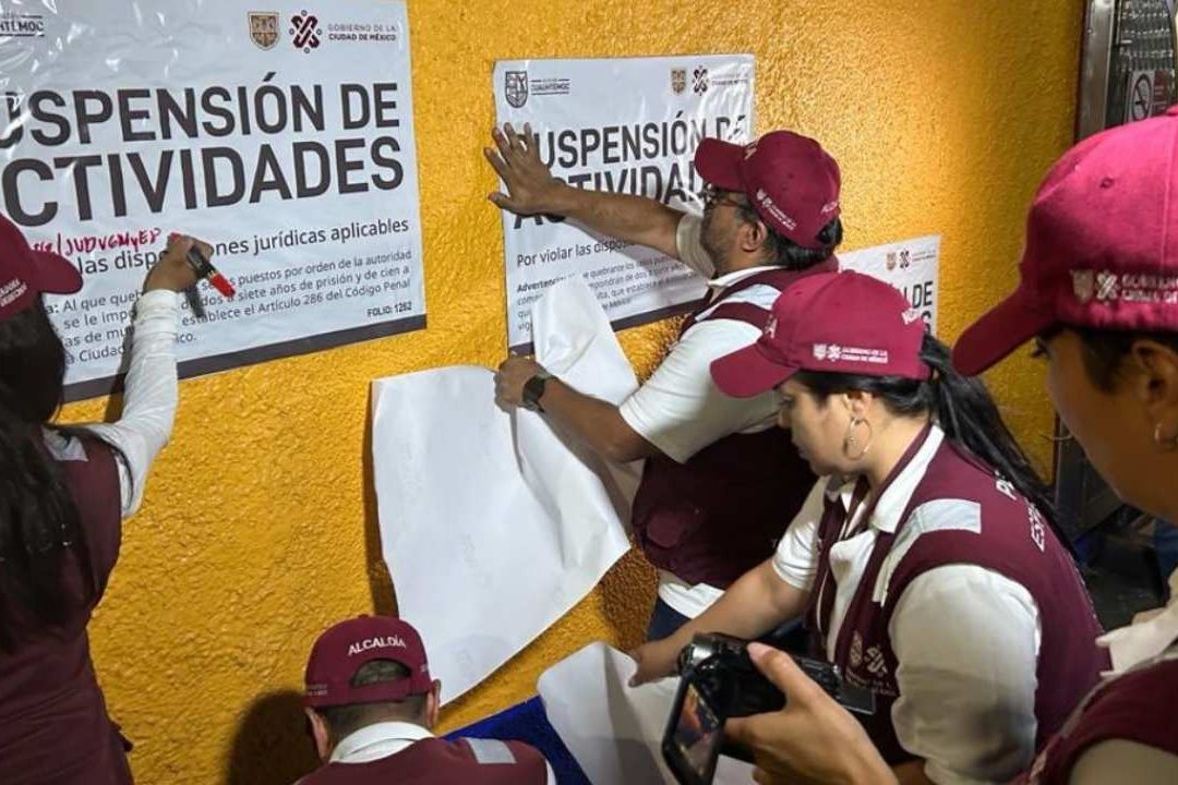 Personal del INVEA colocó de nuevo sellos de suspensión de actividades en el bar "La Polar"