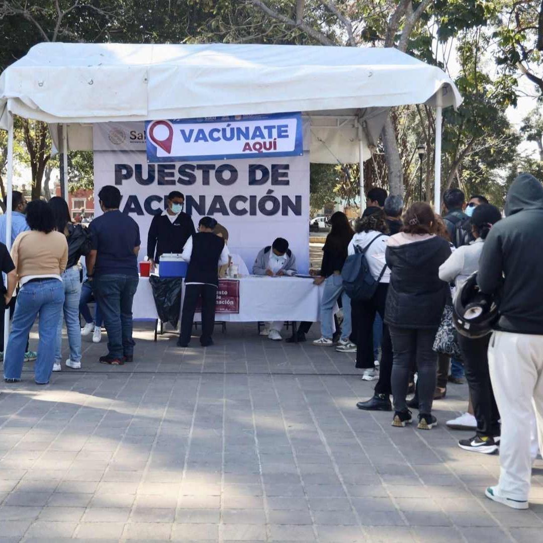 Vacunación contra el sarampión en Oaxaca