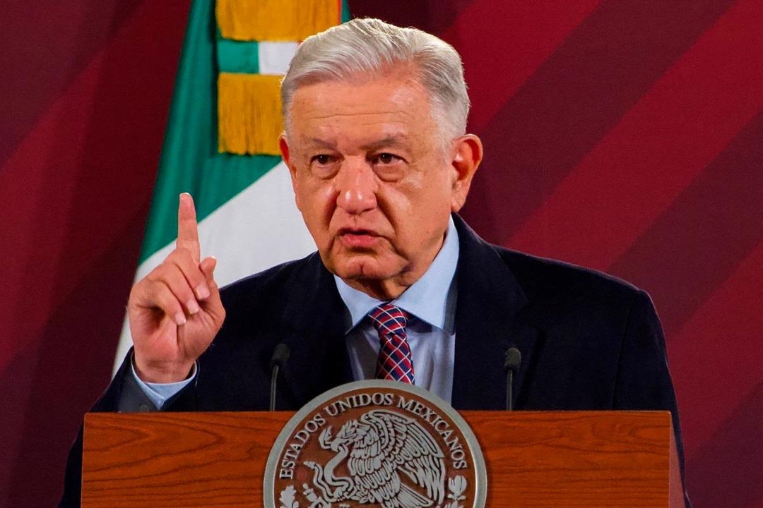 El presidente Andrés Manuel López Obrador ofrece su conferencia mañanera en Palacio Nacional