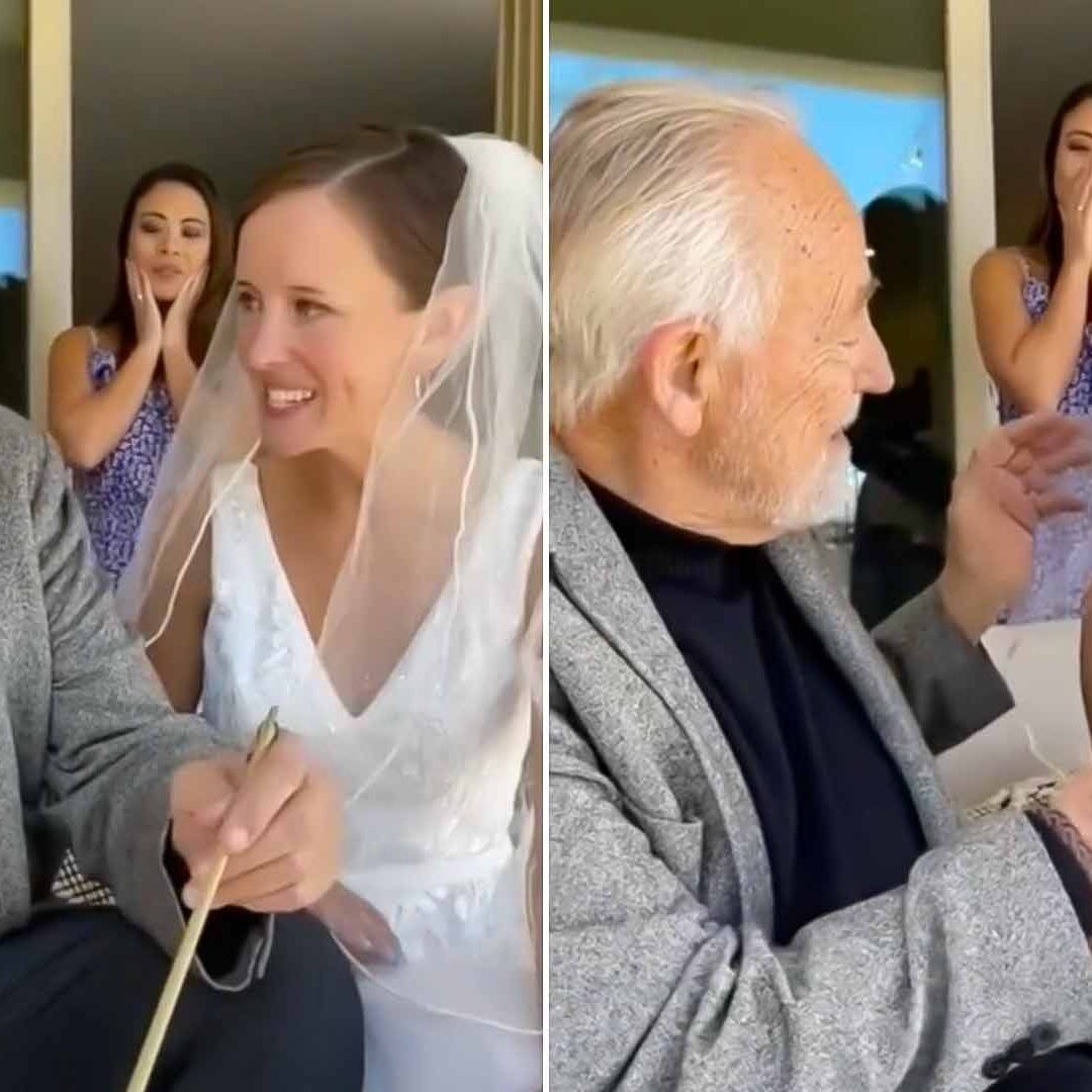 Hombre con Alzheimer reconoce a su hija el día de su boda