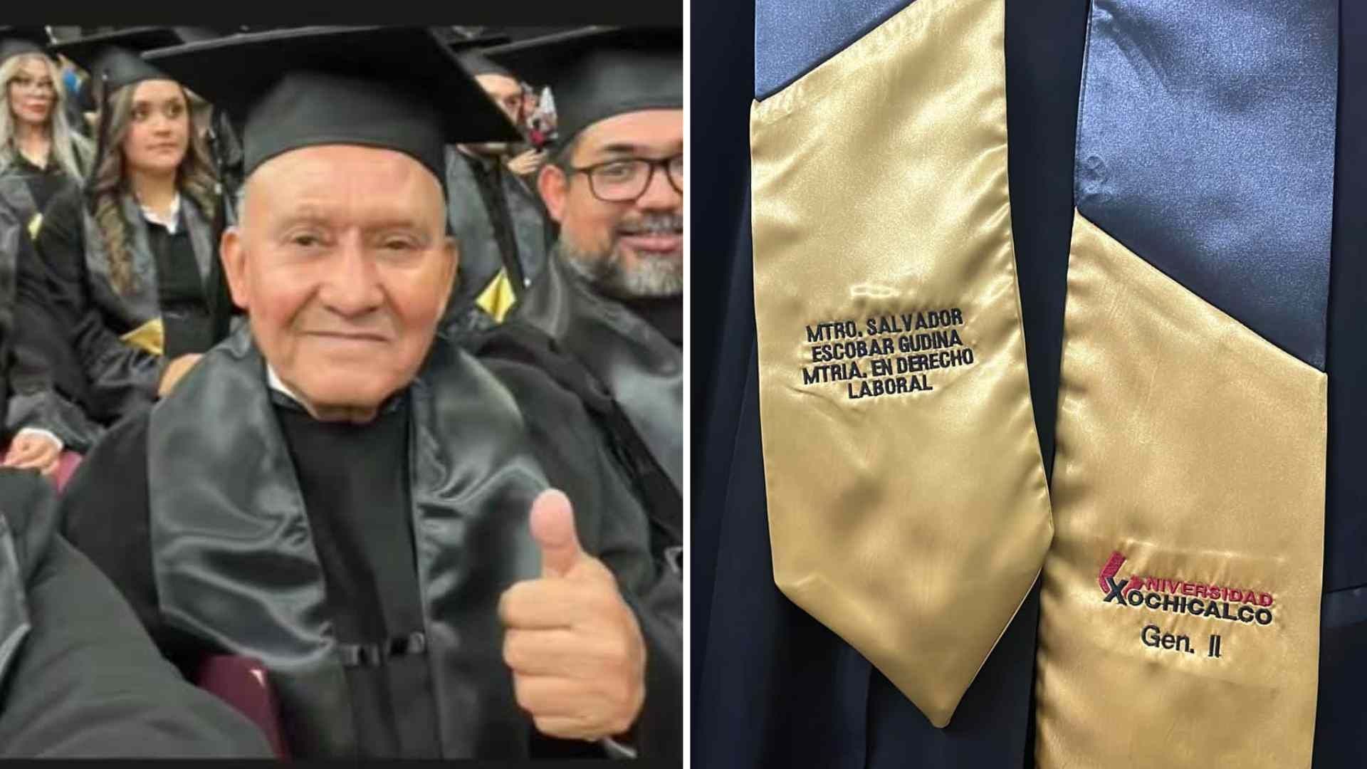A sus 64 años termina su tercera maestría