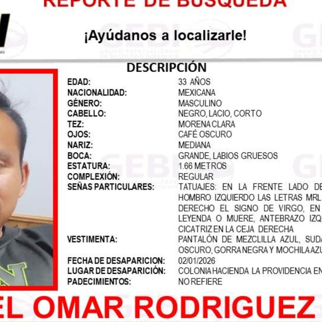 Ficha de búsqueda de Magdiel Omar Rodríguez Olmos