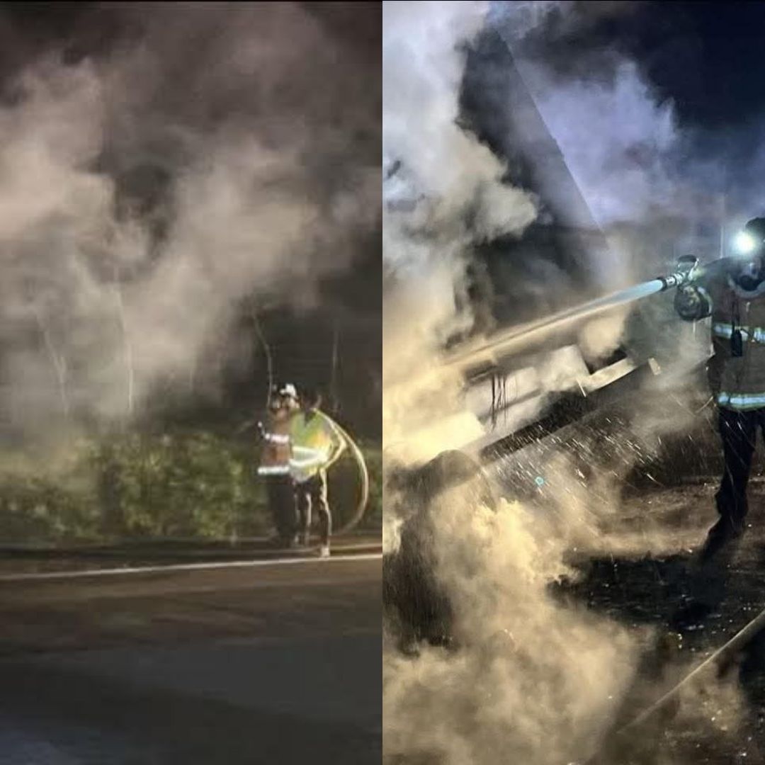 Bomberos se encargaron de realizar las maniobras correspondientes para controlar y sofocar el fuego  evitando que el fuego se propagara o causara mayores afectaciones.