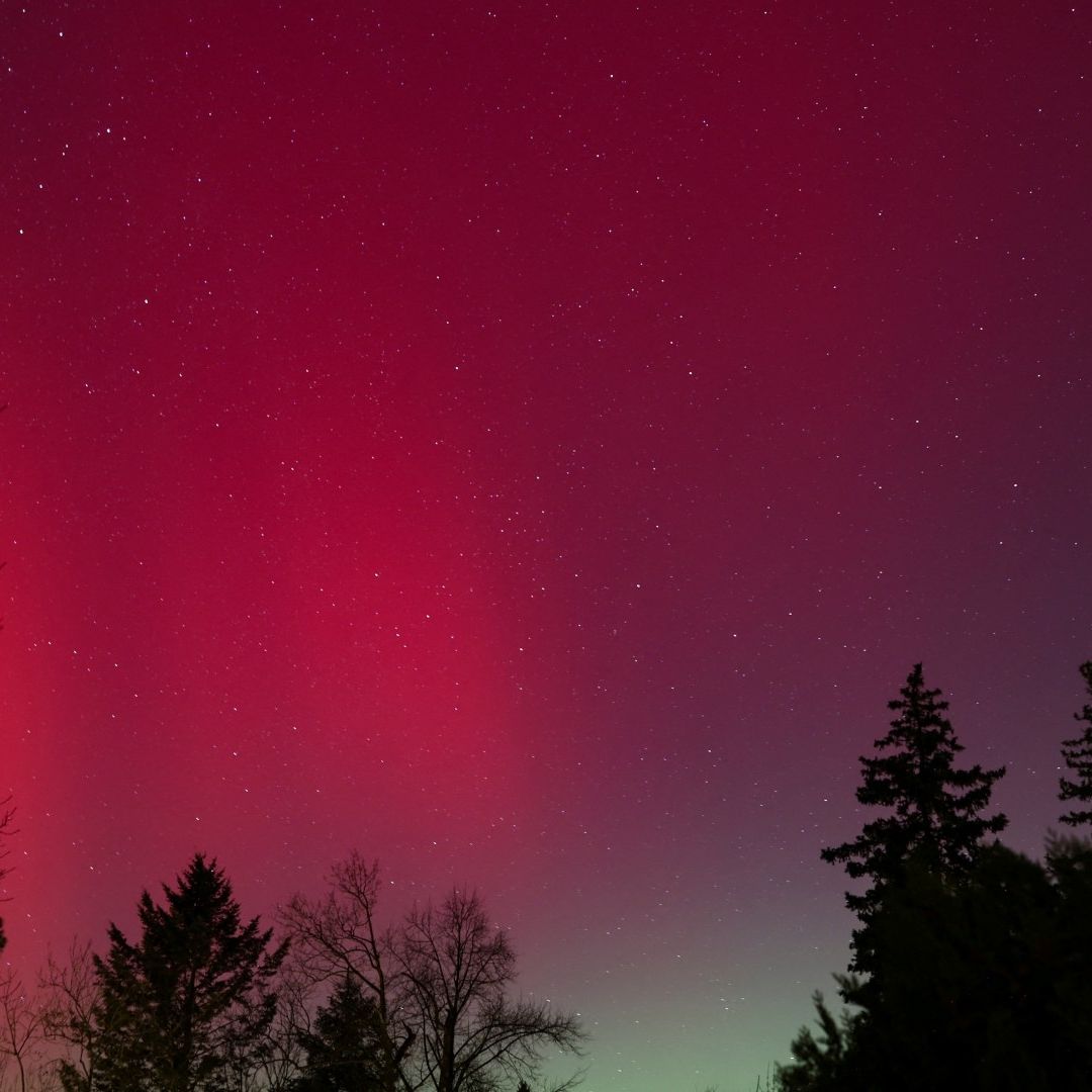 Así se vio la aurora boreal en Alemania por la tormenta geomagnética del 19 de enero 2026