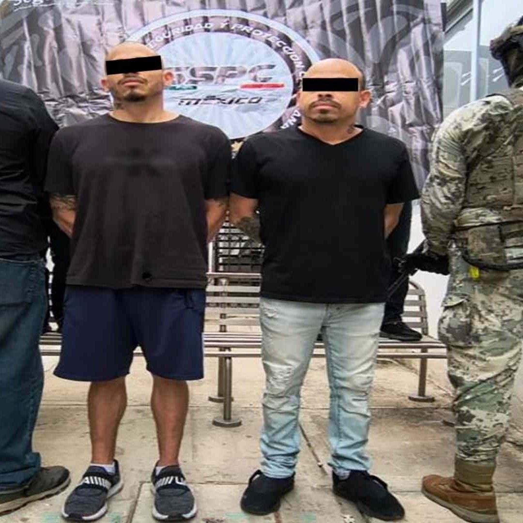 Hombres detenidos en Sinaloa, que eran buscados por autoridades de EUA. Foto: X @GabSeguridadMX