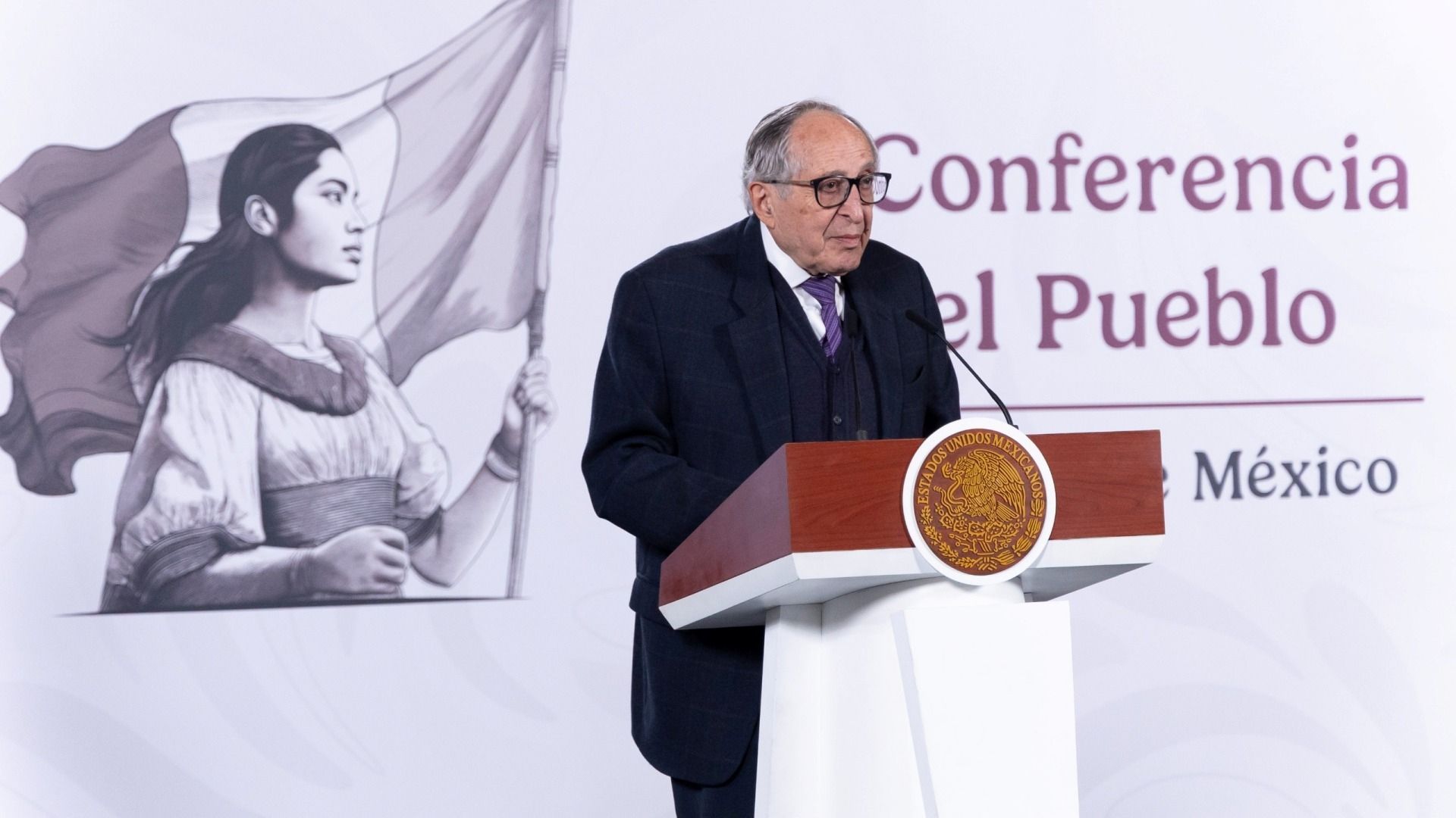 David Kershenobich, secretario de Salud, en la conferencia mañanera del 20 de enero 2026