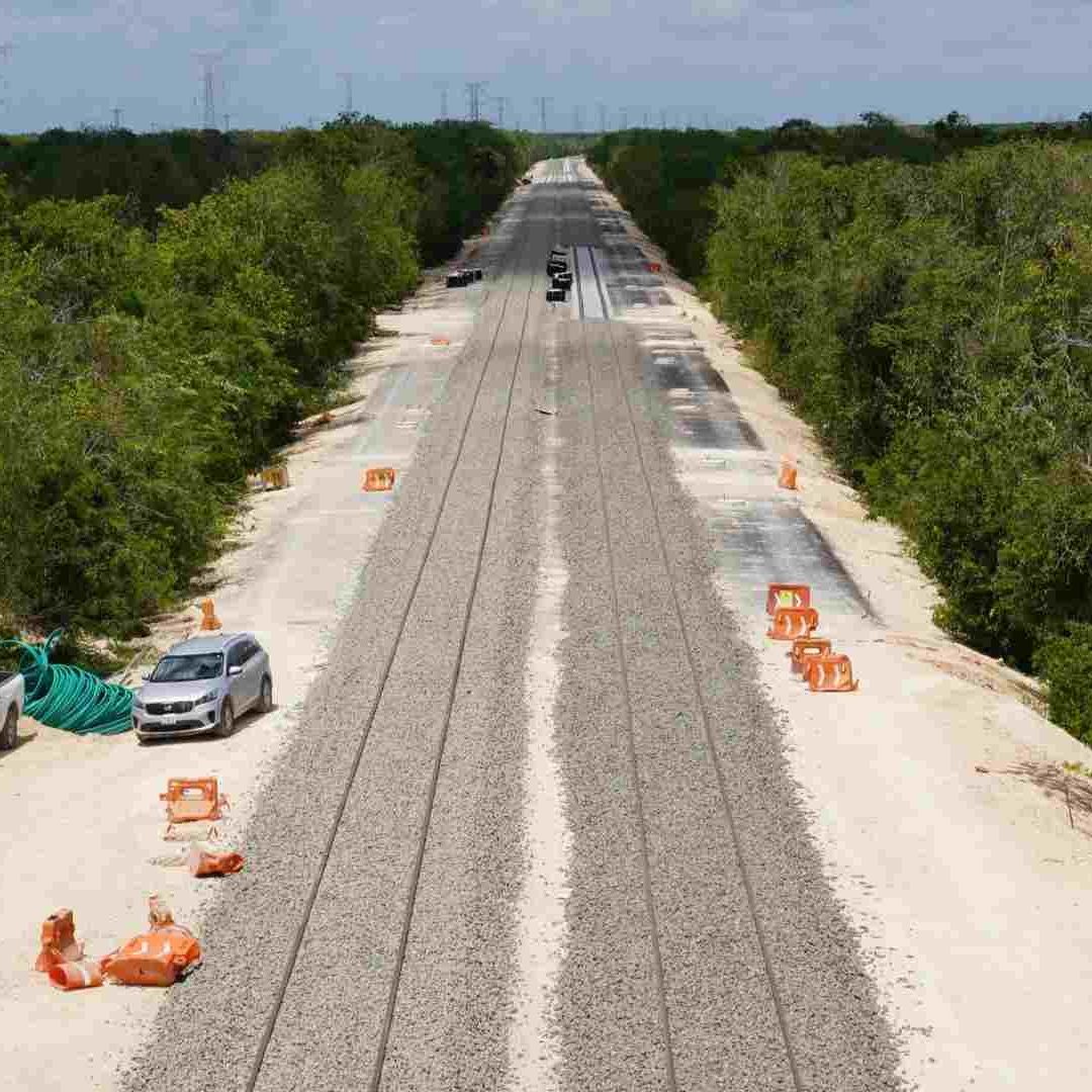 Avance en la obra del Tren Maya