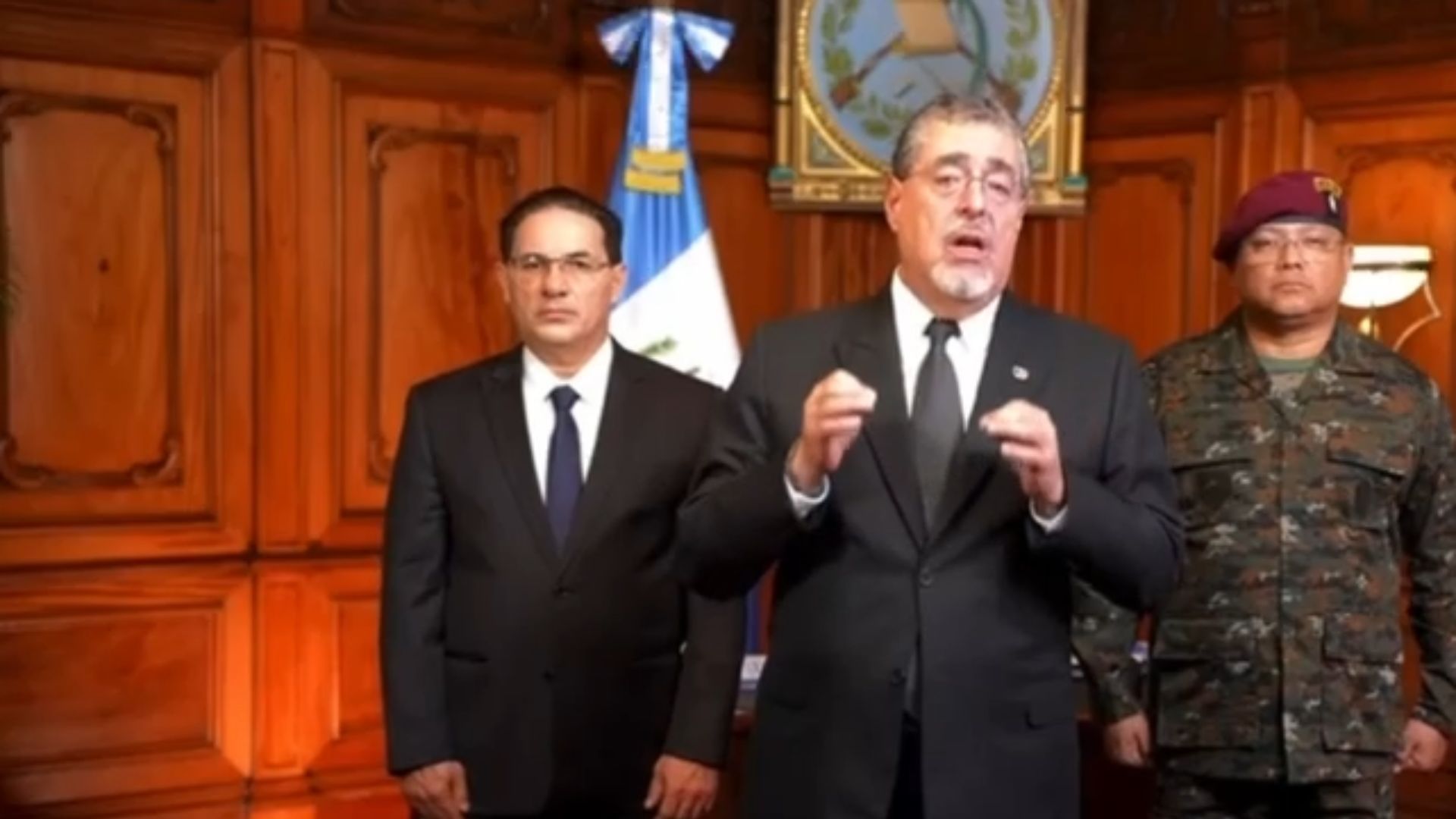 La decisión fue comunicada en un mensaje del mandatario guatemalteco.