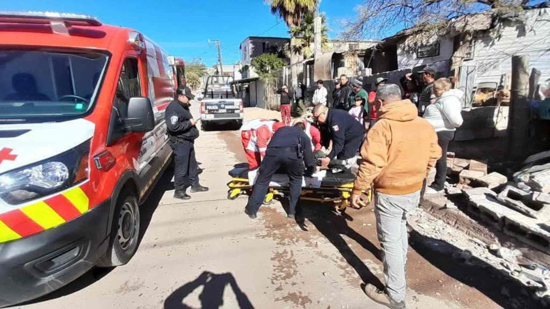 Menor Lesionado Tras Caerle Barda Encima en Nogales, Sonora, es Trasladado a Hospital de EUA