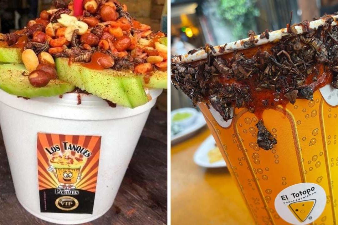 En varios sitios de la CDMX venden micheladas con chapulines