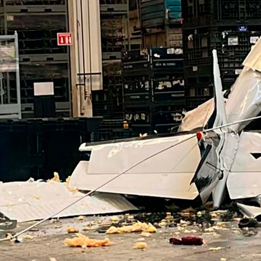 Avioneta se Estrella Dentro de Empresa en Ramos Arizpe