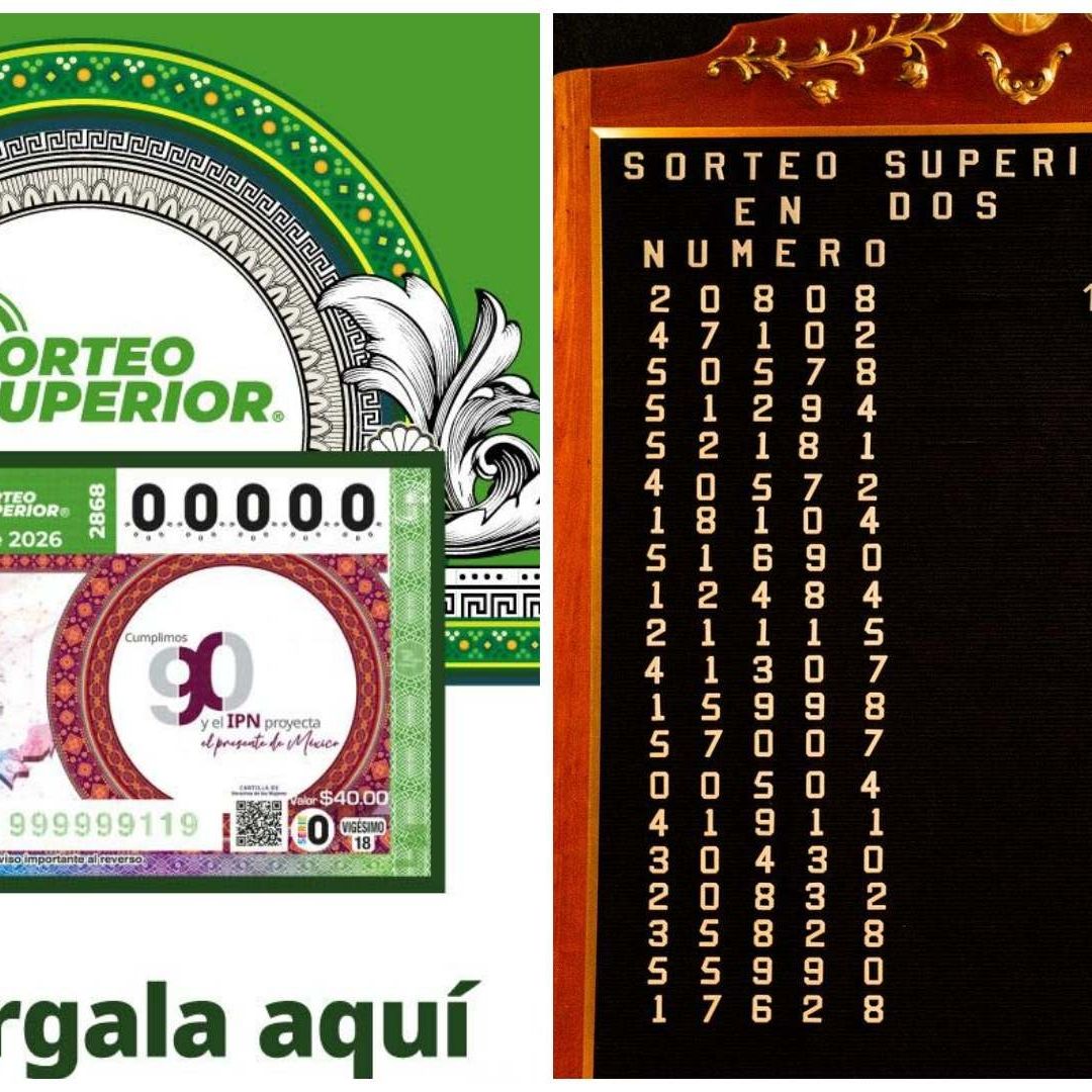 Conoce dónde cayó el premio mayor del Sorteo Superior 2868 de la Lotería Nacional