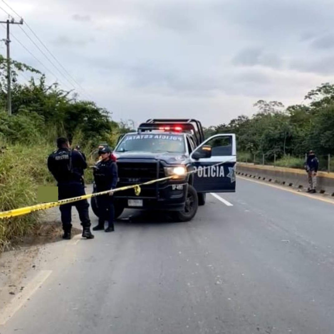 Abandonan Cuerpo Hombre Sin Vida Huellas de Violencia en Carretera Transistmica Zona Sur Veracruz