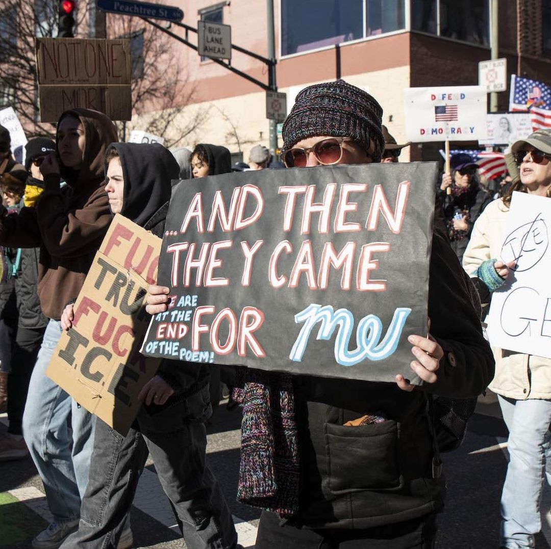 Protesta contra ICE en Georgia, Estados Unidos