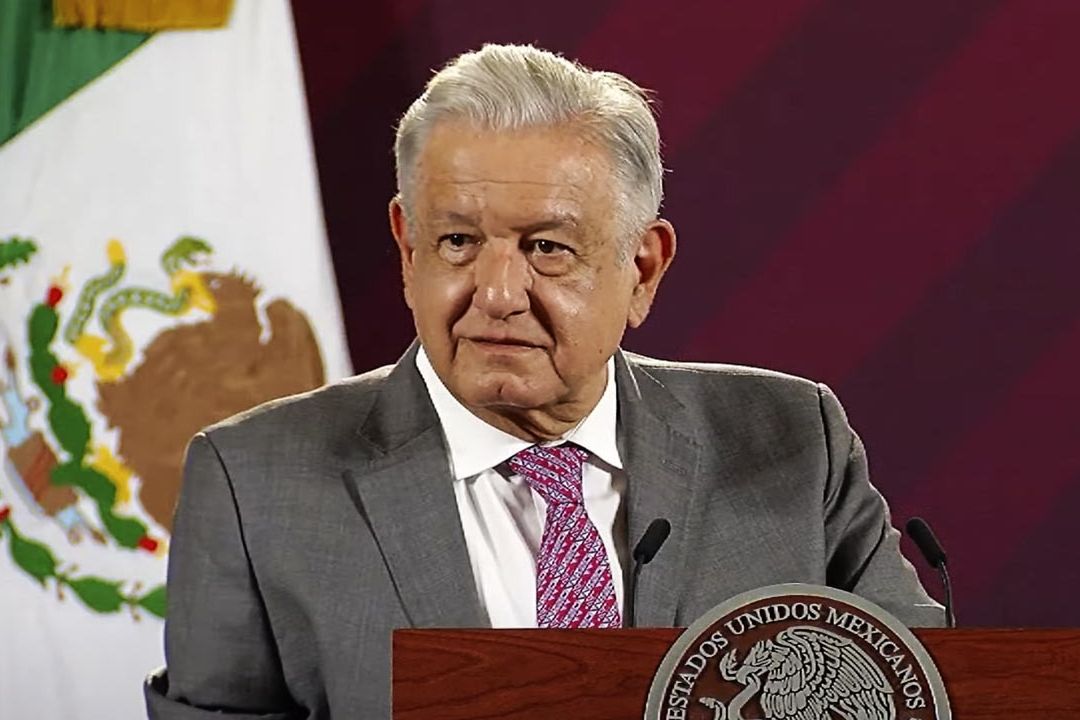 El presidente Andrés Manuel López Obrador ofrece su conferencia mañanera en Palacio Nacional