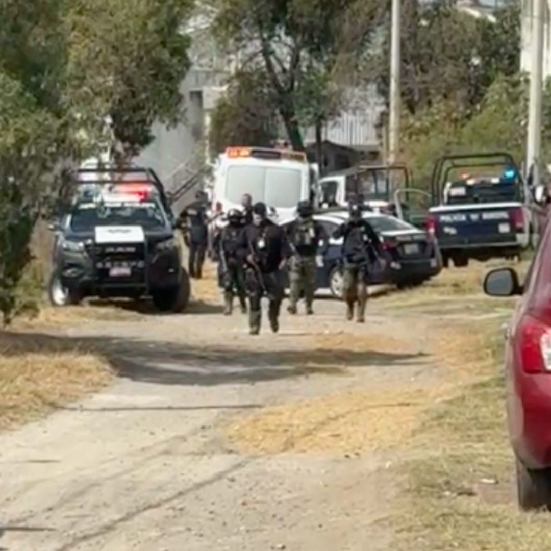 Hombre Herido y Detenido por Policías que Repelieron Agresión a Balazos en Santiago Momoxpan San Pedro Cholula Puebla