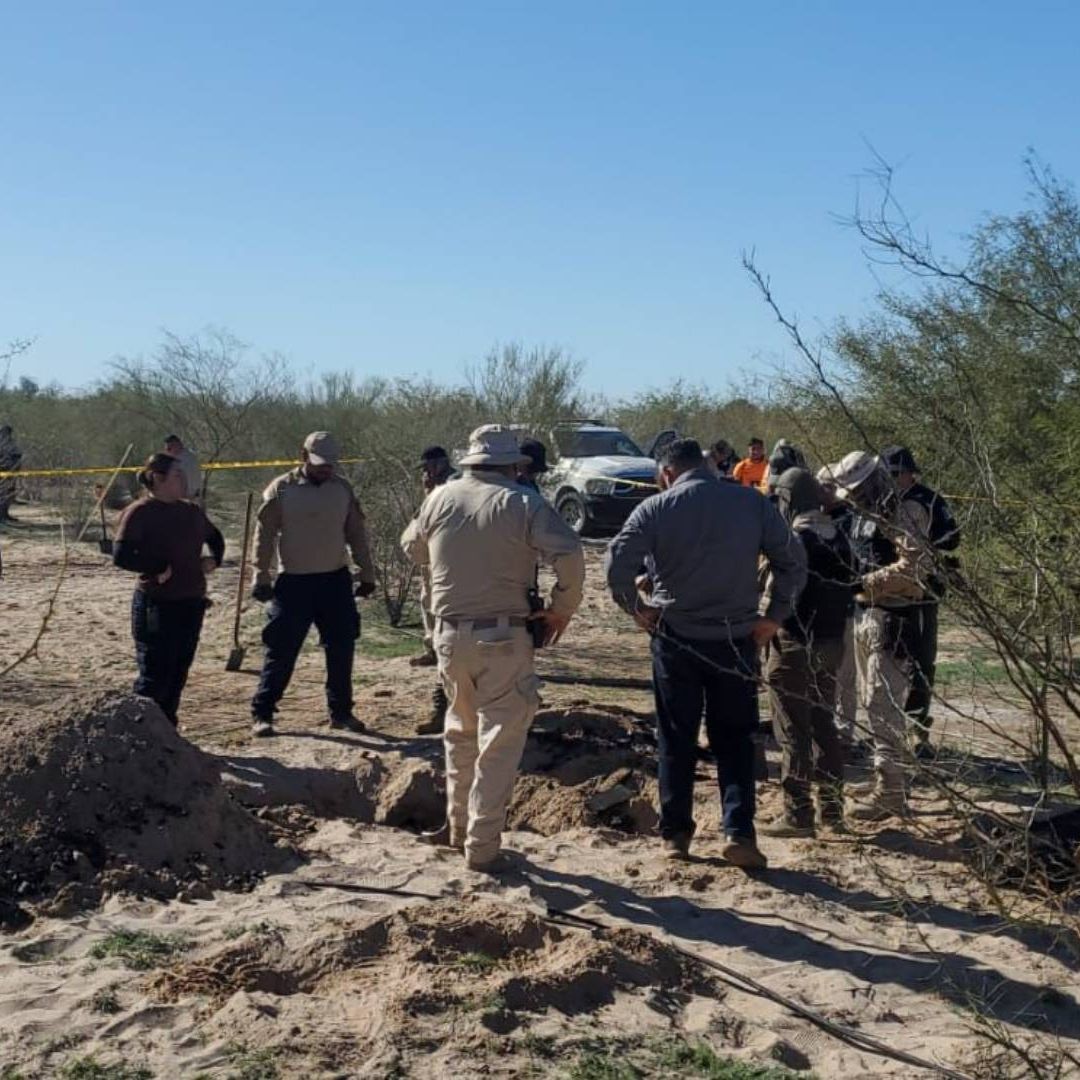 Las búsquedas continúan tras localizar restos humanos e indicios en el área de Miguel Alemán