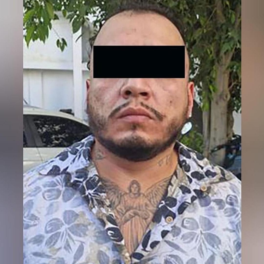 Alfredo N, “El Cubano”, detenido en Sinaloa. Foto: X @GabSeguridadMX