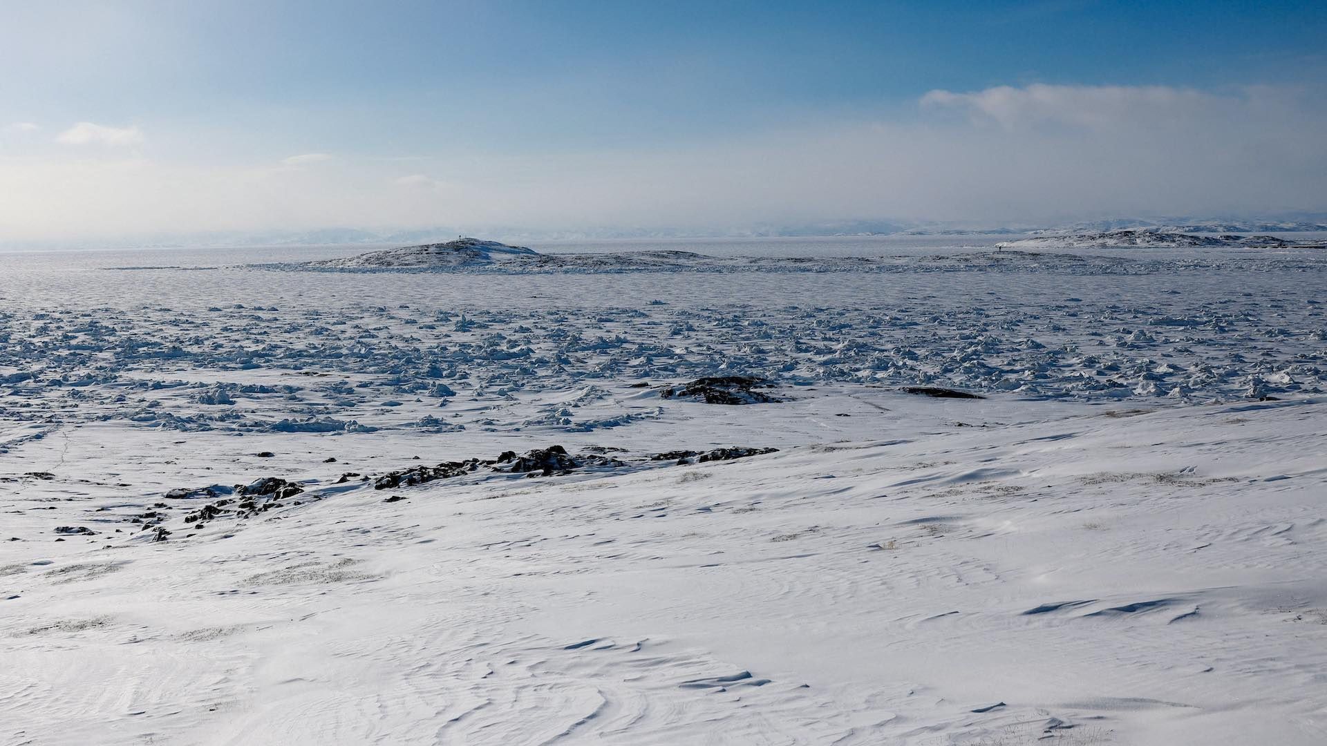 En las islas de la Reina Isabel, al norte de Canadá, está el hielo más antiguo del Polo Norte