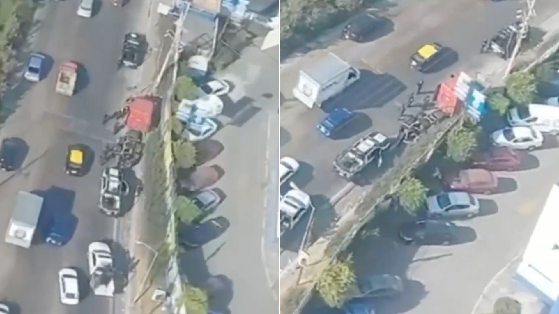 Recuperan Tráiler Robado tras Persecución Aérea Terrestre Autopista México Puebla Central de Abasto