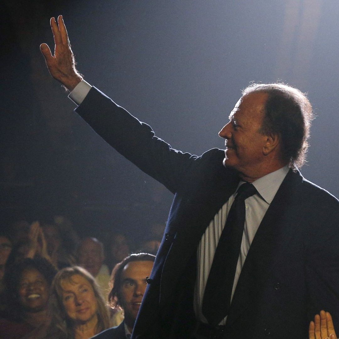 El cantante Julio Iglesias