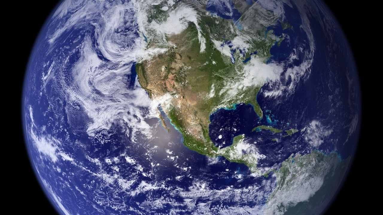 El planeta Tierra desde el espacio