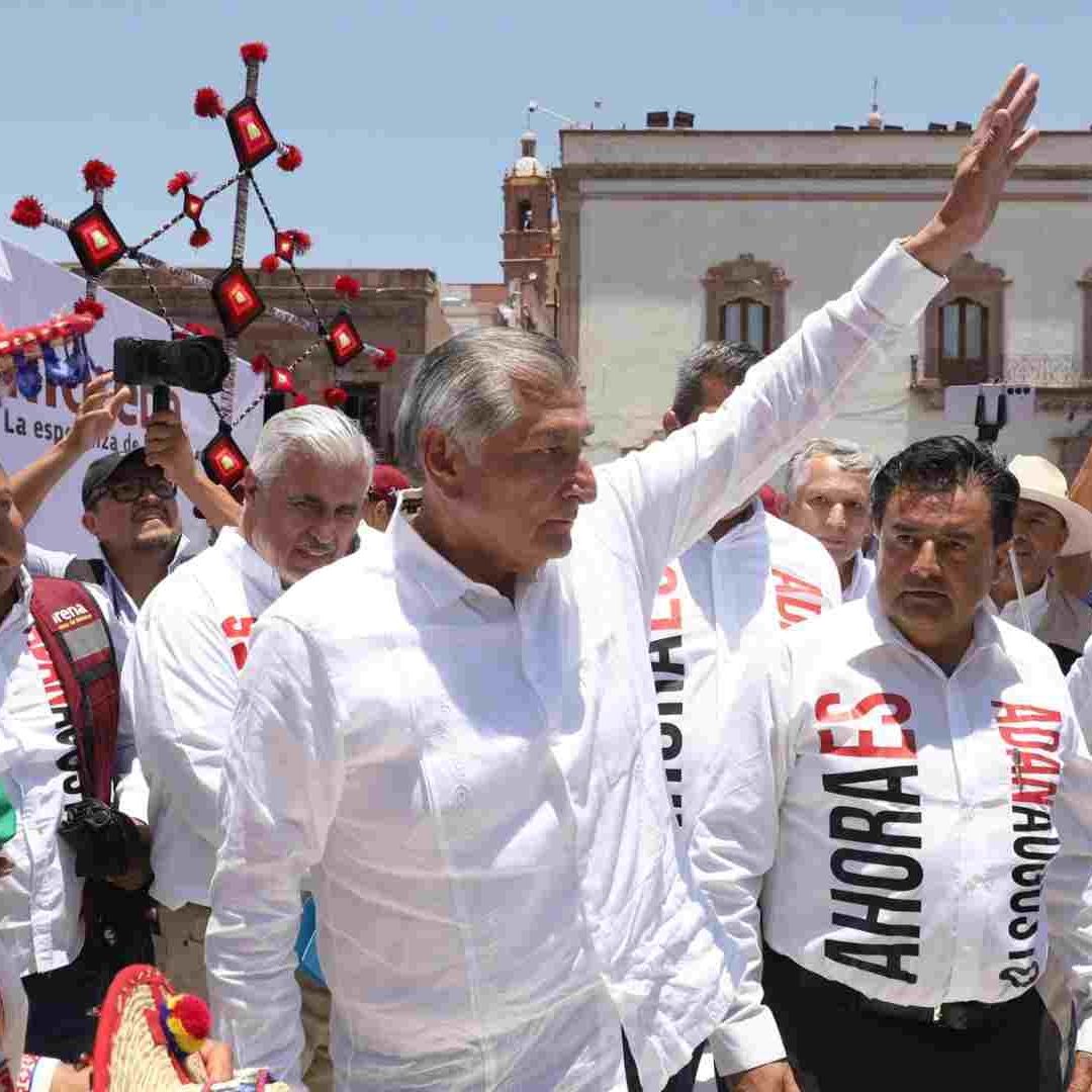 Adán Augusto López en su gira por Zacatecas
